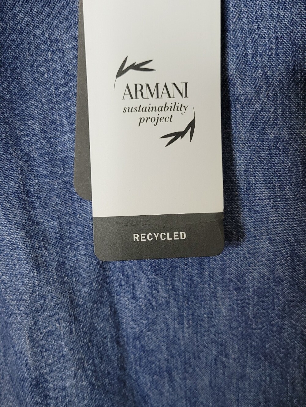 Armani Exchange Denim Button Up Shirt NWT - Picture 9 of 11